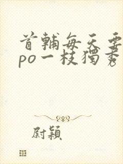 首辅每天要不够po一枝独秀全文