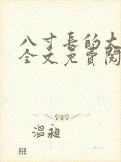 八寸长的大宝贝全文免费阅读封面
