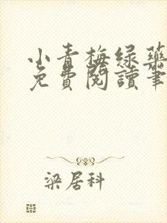 小青梅绿药全文免费阅读笔趣阁封面
