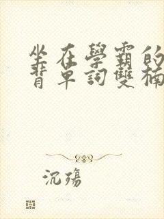 坐在学霸的鸡上背单词双楠