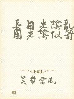 长日光阴乱作一团光阴似箭眇眇翟