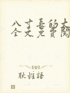 八寸长的大宝贝全文免费阅读