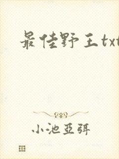 最佳野王txt