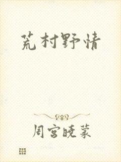 荒村野情封面