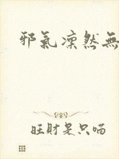 邪气凛然无弹窗