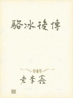骆冰后传封面