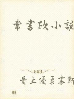 常书欣小说封面