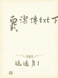 白洁传txt下载