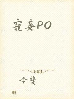宠妾PO封面