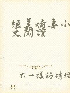 绝美娇妻小说全文阅读