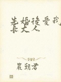 先婚后爱我的市长大人
