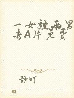 一女被两男桶进去A片免费