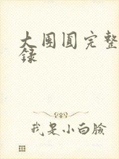大团圆完整版目录
