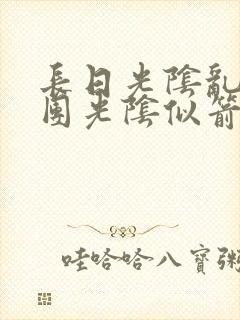长日光阴乱作一团光阴似箭
