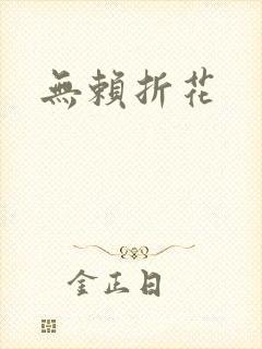 无赖折花封面