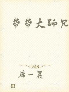 带带大师兄封面