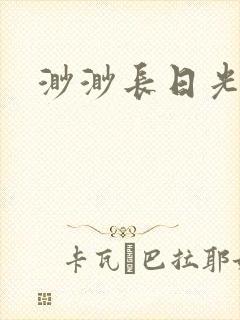 渺渺长日光阴封面