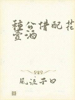 种公借配花间一壶酒