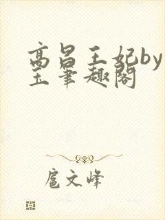 高昌王妃by黛玉笔趣阁封面