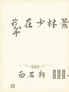 我在少林签到万年封面