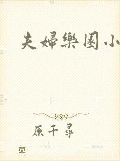 夫妇乐园小说