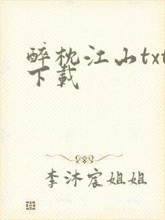 醉枕江山txt下载