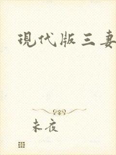 现代版三妻四妾