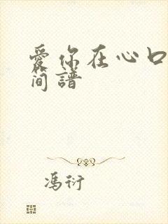 爱你在心口难开简谱封面