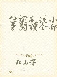 仕途风流小说免费阅读全部章节封面