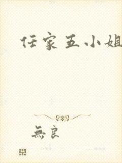 任家五小姐封面