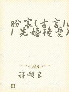 盼寡(古言1v1 先婚后爱)封面