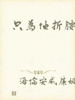 只为他折腰封面