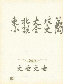 东北大坑第二部小说全文阅读