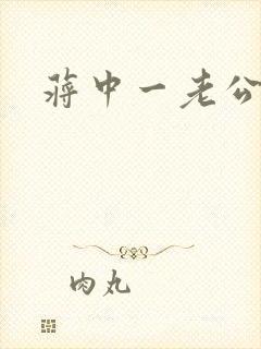 蒋中一老公封面