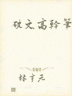 破文高干笔趣阁封面