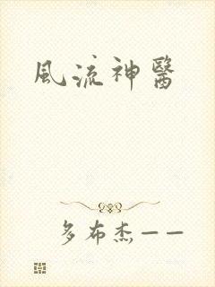 风流神医封面