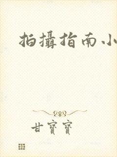 拍摄指南小说封面