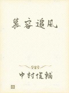 慕容追风封面
