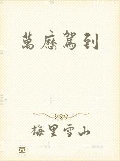 万历驾到封面