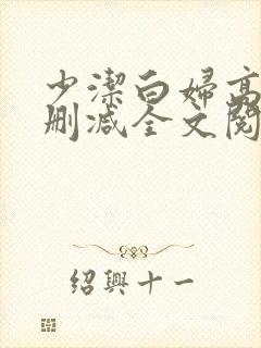 少洁白妇高义无删减全文阅读