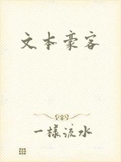 文本豪客封面