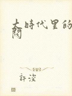 大时代里的小军阀封面