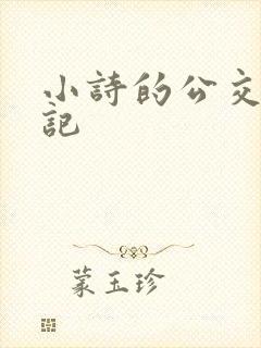 小诗的公交车日记