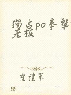 独占po拳击馆老板