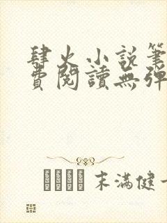 肆火小说笔趣免费阅读无弹窗