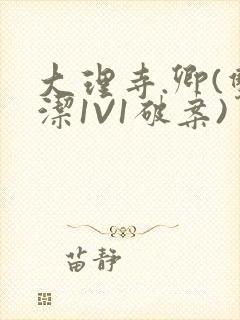 大理寺.卿(双洁1V1破案)封面