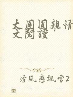 大团圆亲情会全文阅读封面