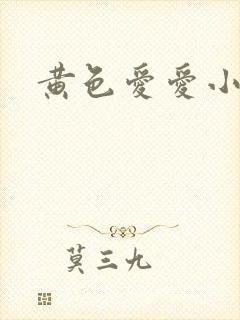 黄色爱爱小说
