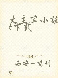 大主宰小说txt下载