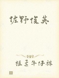佐野俊英封面
